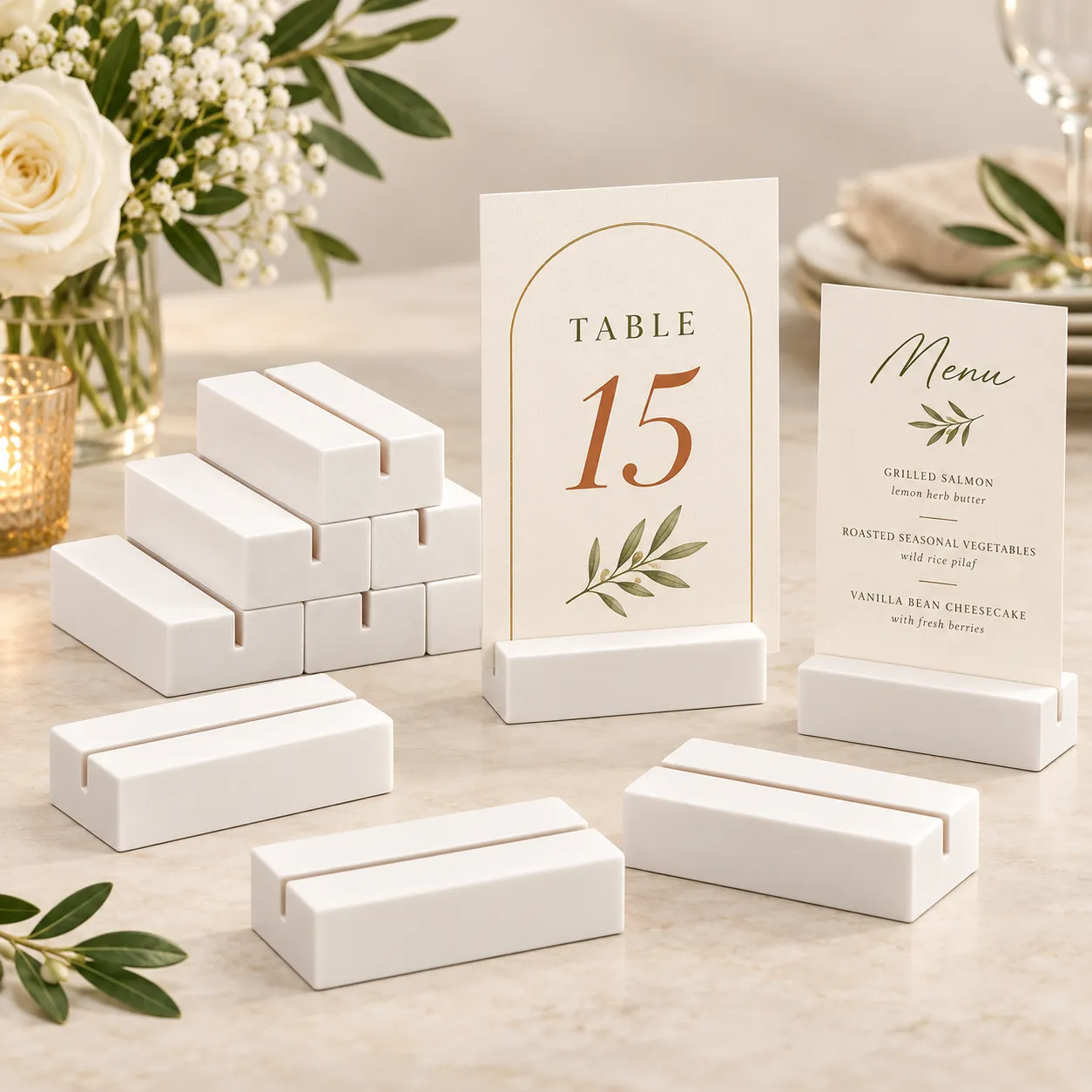 Wood “Block” Stands – Set of 15 - Image 2