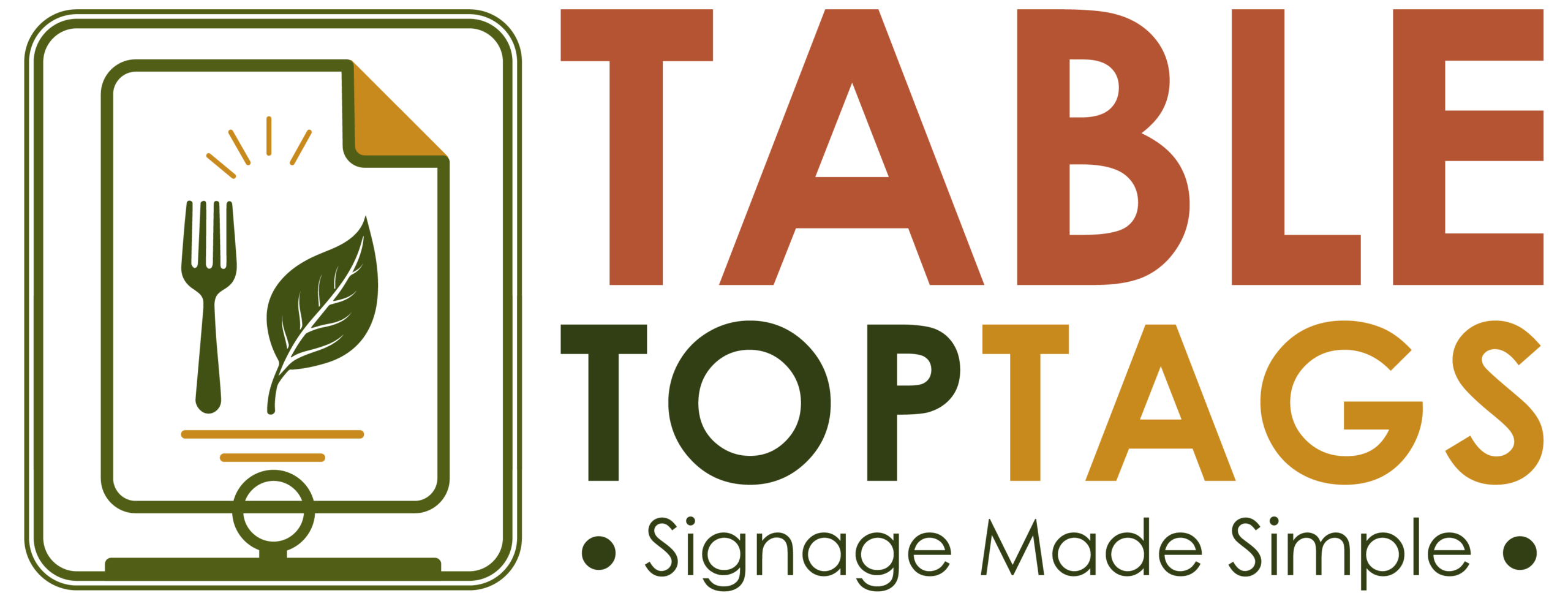 Table Top Tags